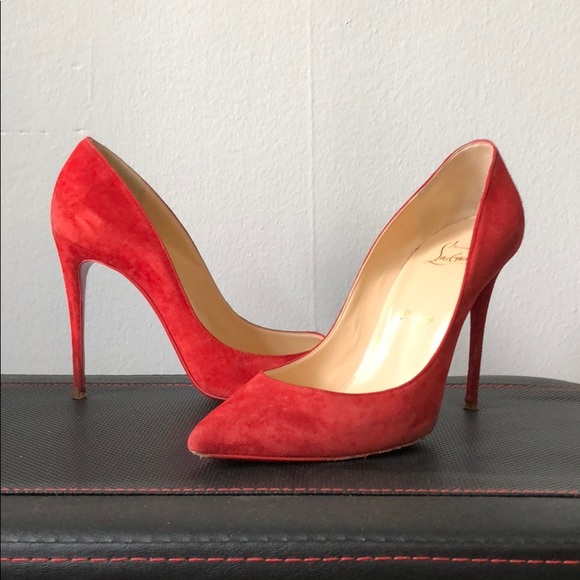 Christian Louboutin Shoes - Christian Louboutin So Kate 120mm red suede pump